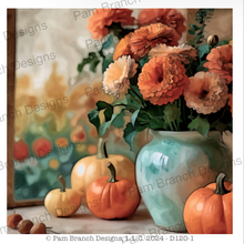 Rice Paper for Fall, Great for DIY Coaster projects, 8 pack, Pumpkins Decoupage Sheet, D120
