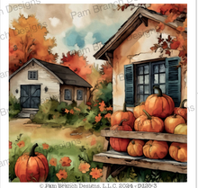 Rice Paper for Fall, Great for DIY Coaster projects, 8 pack, Pumpkins Decoupage Sheet, D120
