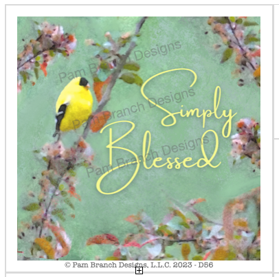 Decoupage paper with the words