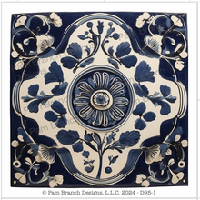 Rice Paper for Greek-Style Tiles, Great for DIY Coaster projects, 4 sheets, 4 Designs, Decoupage Sheet, D95