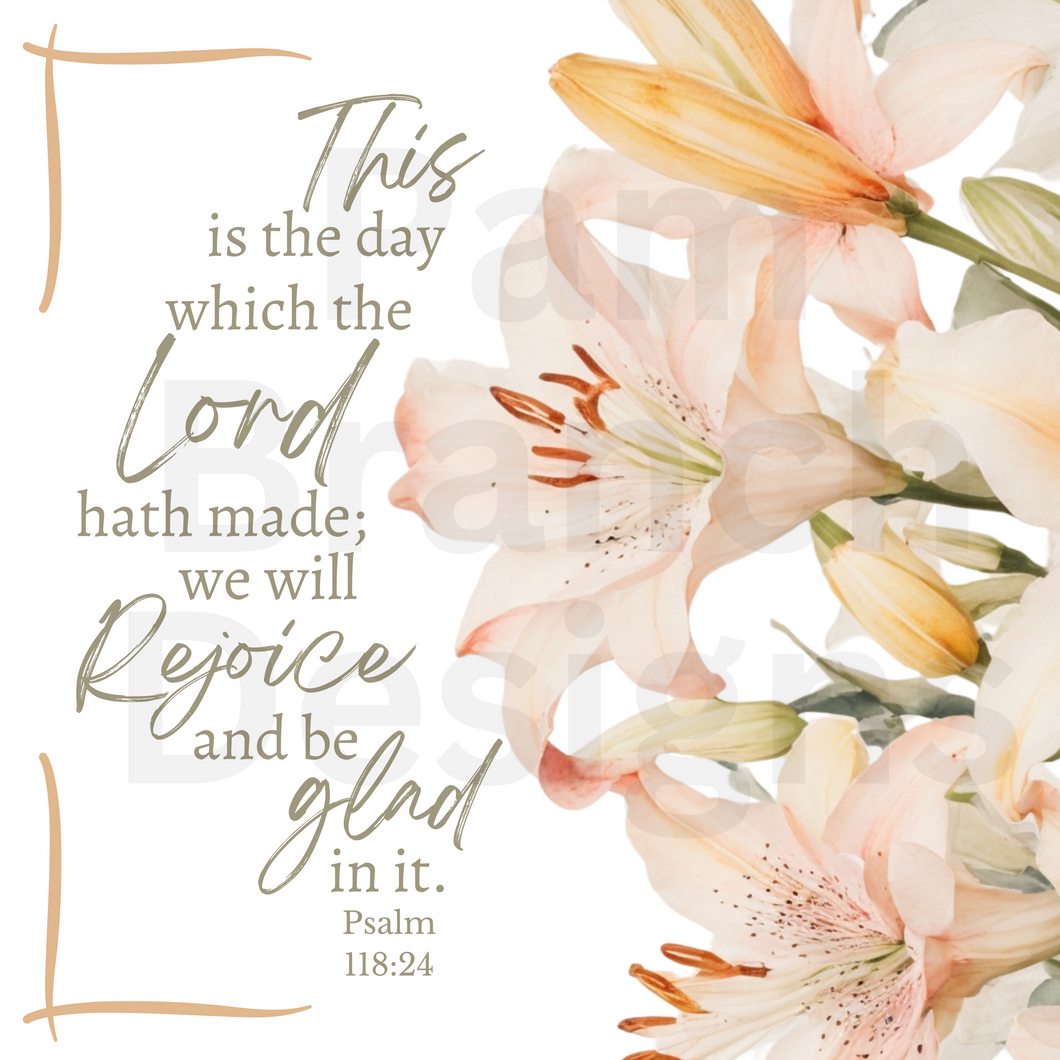 Rice Paper for Decoupage, Lilies, Spring, Easter Flowers with Bible Verse,