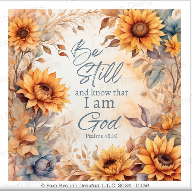 Fall Decoupage Rice Paper with Sunflowers, Craft Sheet with