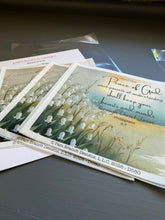 Spring lily of the valley rice paper for decoupage, The peace of God, Philippians 4:7, Christian craft, D580