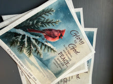 Decoupage Rice Paper – Christmas Cardinal & Glory to God Verse Bible Verse, Christian Craft D212