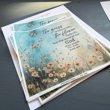 Wildflower meadow rice paper for decoupage, with scripture D569