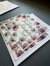 Pink anemone floral rice paper for decoupage, Fearfully and wonderfully made, Psalm 139:14, Christian craft, D588