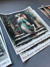 Decoupage Rice Paper Variety Pack – Victorian Christmas Goose Set of 4 Designs, Arts and Craft Bundle Supply, D346