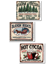 Decoupage Rice Paper Variety Pack - Christmas Trees, Sleigh Rides, Hot Cocoa D360 Pack