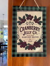 Decoupage Rice Paper, Cranberry Jelly Co. Tart & Sweet Harvest Blend Vintage Label, fall craft supply D380