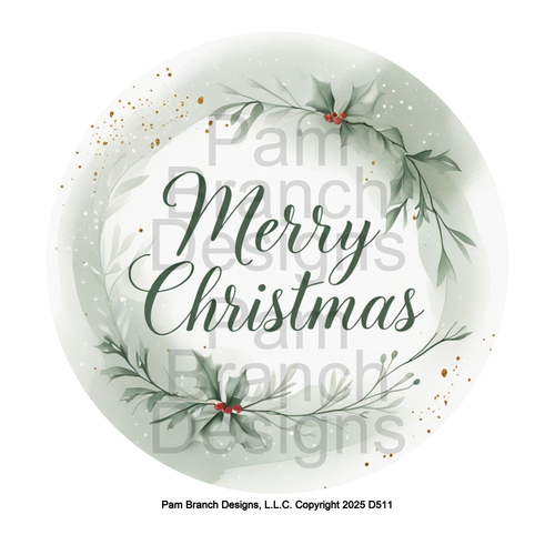 Festive Christmas Symbols – Rice Paper for Ornament Decoupage – D511