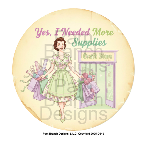 Retro Craft Shopper in Green Dress Rice Paper for DIY Christmas Ornament Decoupage D549