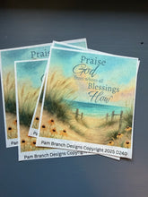 Rice Paper for Decoupage – Ocean Path - Praise God from whom all blessings flow- D240