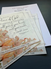 Rice Paper, Lilies and the Bible Verse "And the peace of God...”  Easter Decoupage Sheet for Spring and Easter, D165