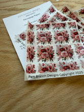 Decoupage Tissue Paper - Repeating Pink and Red Roses - Arts and Crafts Supplies D233