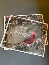 Rice Paper for Crafts and Decoupage, Cardinal in Crabapple Tree, I am with you always D127