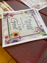 Rice Paper Bundle for Decoupage, Be Still Bible Verse and Florals, 8 Pack D118