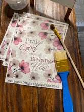 Rice Paper for Decoupage – Craft Supply for DIY – Pink Anemone Floral - Praise God from whom all blessings flow  D241
