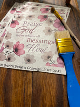 Rice Paper for Decoupage – Craft Supply for DIY – Pink Anemone Floral - Praise God from whom all blessings flow  D241