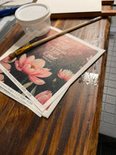 Rice Paper, “Be Still and know that I am God”, Pink Magnolia, Flower Decoupage Sheet, D155