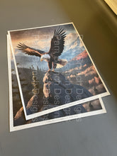 Rice Paper for Crafts and Decoupage, Eagle landing on a Rock, Paper for DIY Project D180