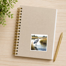 Great Blue Heron in a Marsh, Waterproof Sticker, ST15-612
