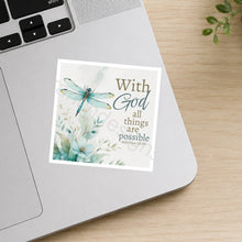 Great blue heron in a marsh waterproof sticker on laptop