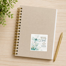 Great blue heron in a marsh waterproof sticker on notebook
