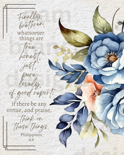 Rice Paper for Crafts and Decoupage, Bible Verse, 