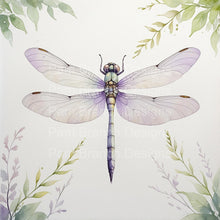 Dragonfly Floral Rice Paper For Decoupage 3 Inch Bundle D594
