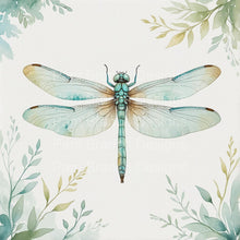 Dragonfly Floral Rice Paper For Decoupage 3 Inch Bundle D594