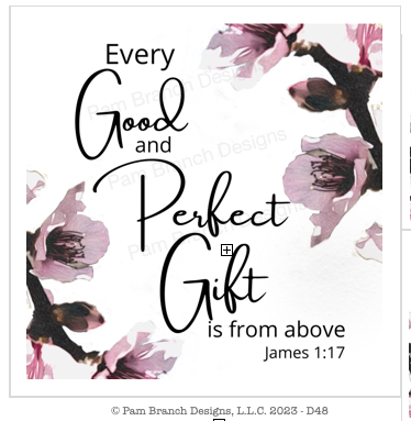 Every Good and Perfect Gift - Decoupage Sheet, Bible Verse Paper D48
