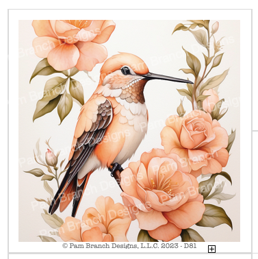 Hummingbird Decoupage Sheet, Floral Rice Paper, DIY Craft Paper D81
