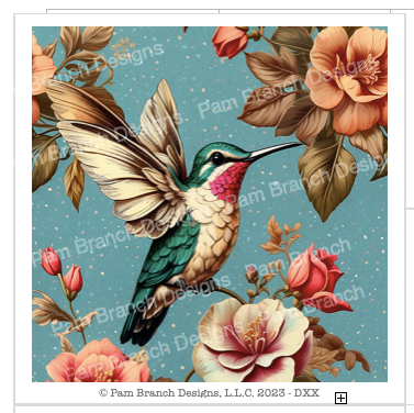 Hummingbird Decoupage Sheet, Floral Rice Paper, DIY Craft Paper D81 – Pam  Branch Designs