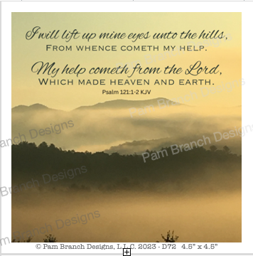 Rice paper with an orange sunrise in the mountains with the bible verse 