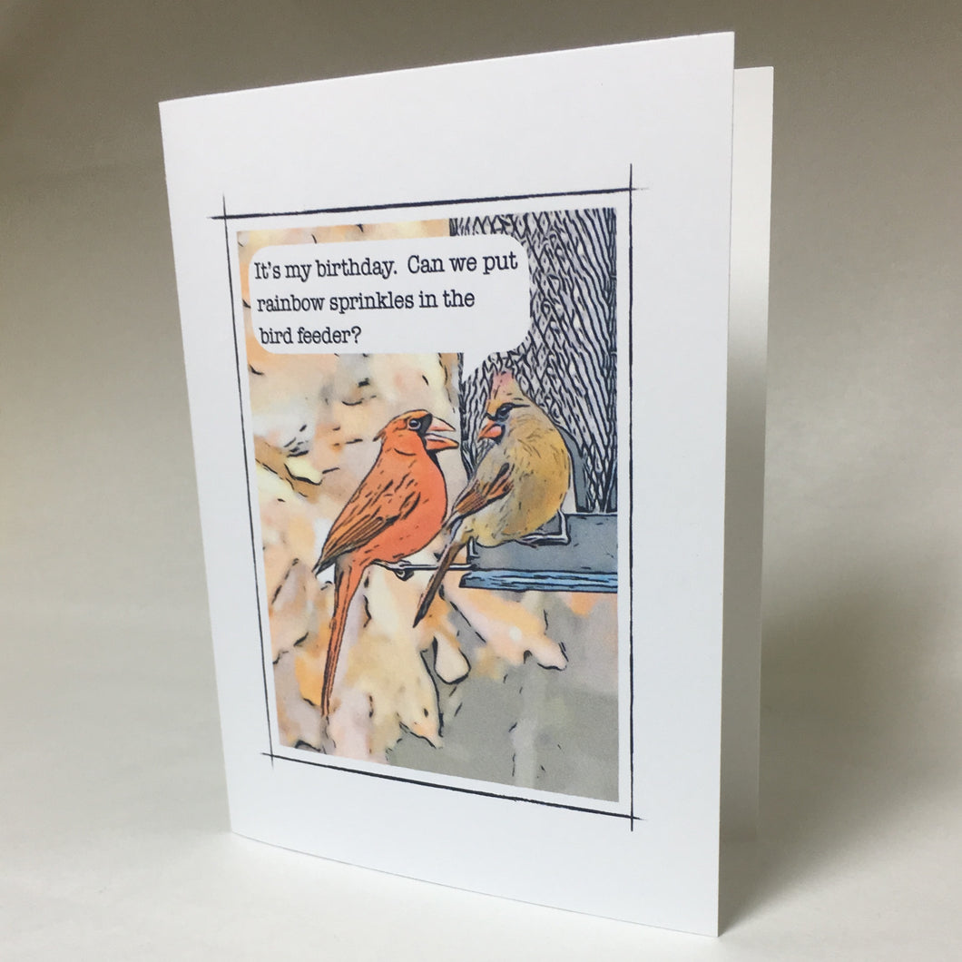 Cardinal Birthday Cards, Cardinal Card, Cardinal Greeting Card #C38