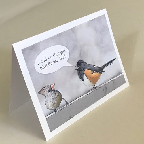 Cardinal and Towhee Greeting Cards, 4 Pack, Cardinal Gift, Birdwatcher Gift, Thinking of You, Miss You, Funny Gift, Funny Card #C6