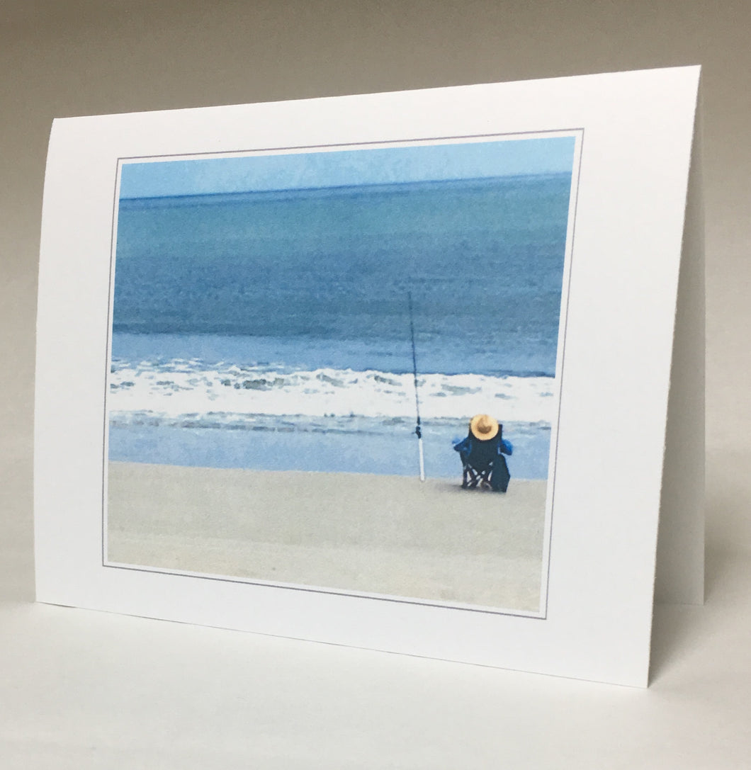 Card for Relaxation, Thinking of You, Card for a Fisherman #C35