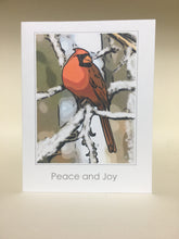 Cardinal Christmas Greeting Cards, 4 Pack, Cardinal Gift, Birdwatcher Gift, Thinking of You, Miss You, Holiday Card #C24